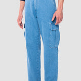 Jeans Baggy Azul Claro para Hombre - Cargo
