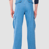 Jeans Baggy Azul Claro para Hombre - Cargo