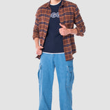 Jeans Baggy Azul Claro para Hombre - Cargo
