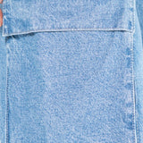 Jeans Relaxed Azul Claro para Mujer – Cargo