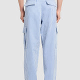 Pantalón Cargo Hombre Gabardina Jardin Rayas Regular Oggi