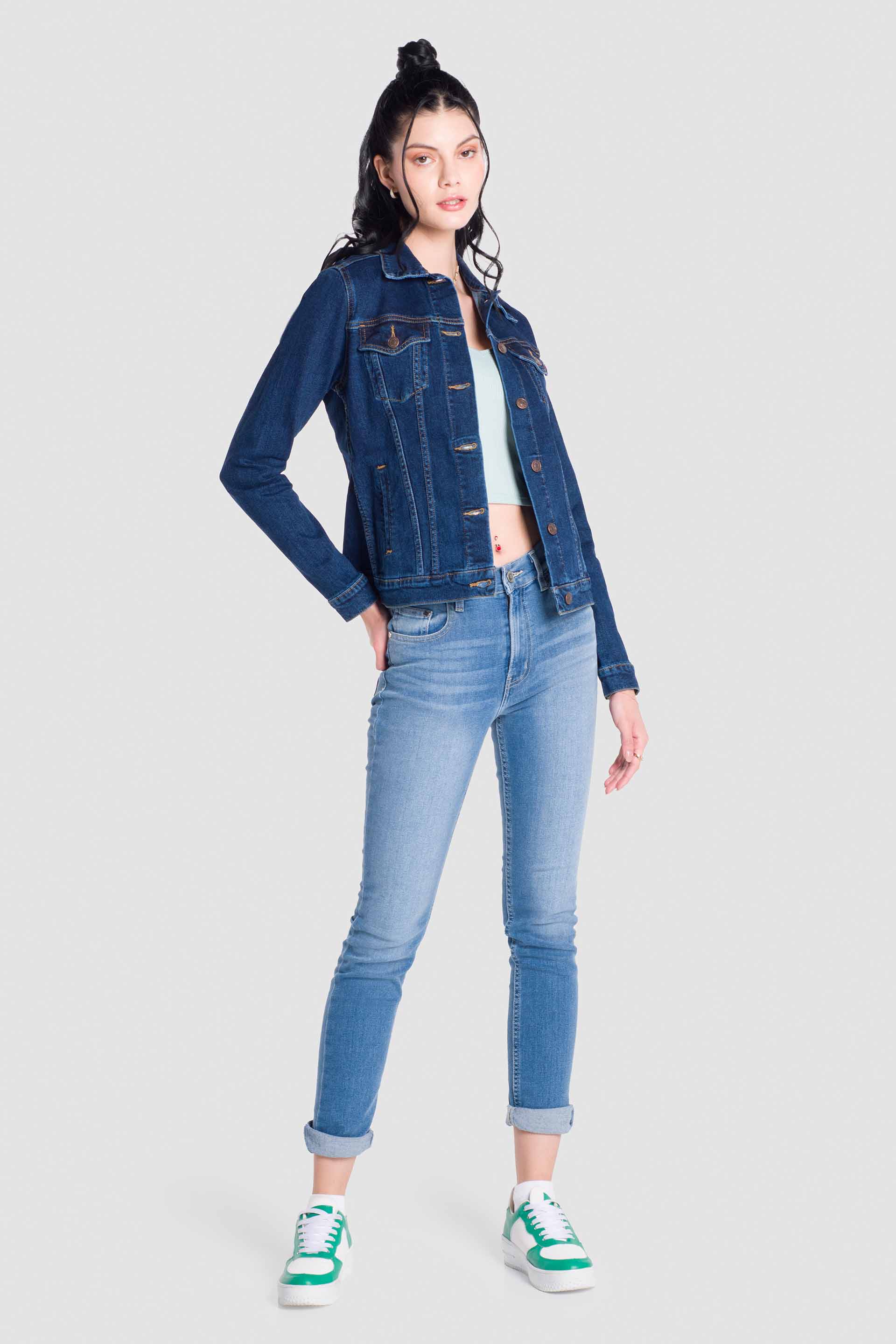 Chaqueta Chamarras De Mezclilla Mercado Libre Chamarra Slim Azul