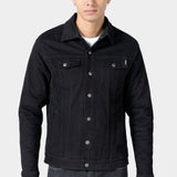Chamarra Capitonada Hombre Gabardina Stretch Regular Black Oggi