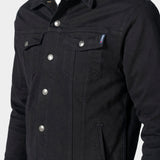 Chamarra Capitonada Hombre Gabardina Stretch Regular Black Oggi