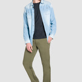 Pantalón Regular Olivo para Hombre - Chinos