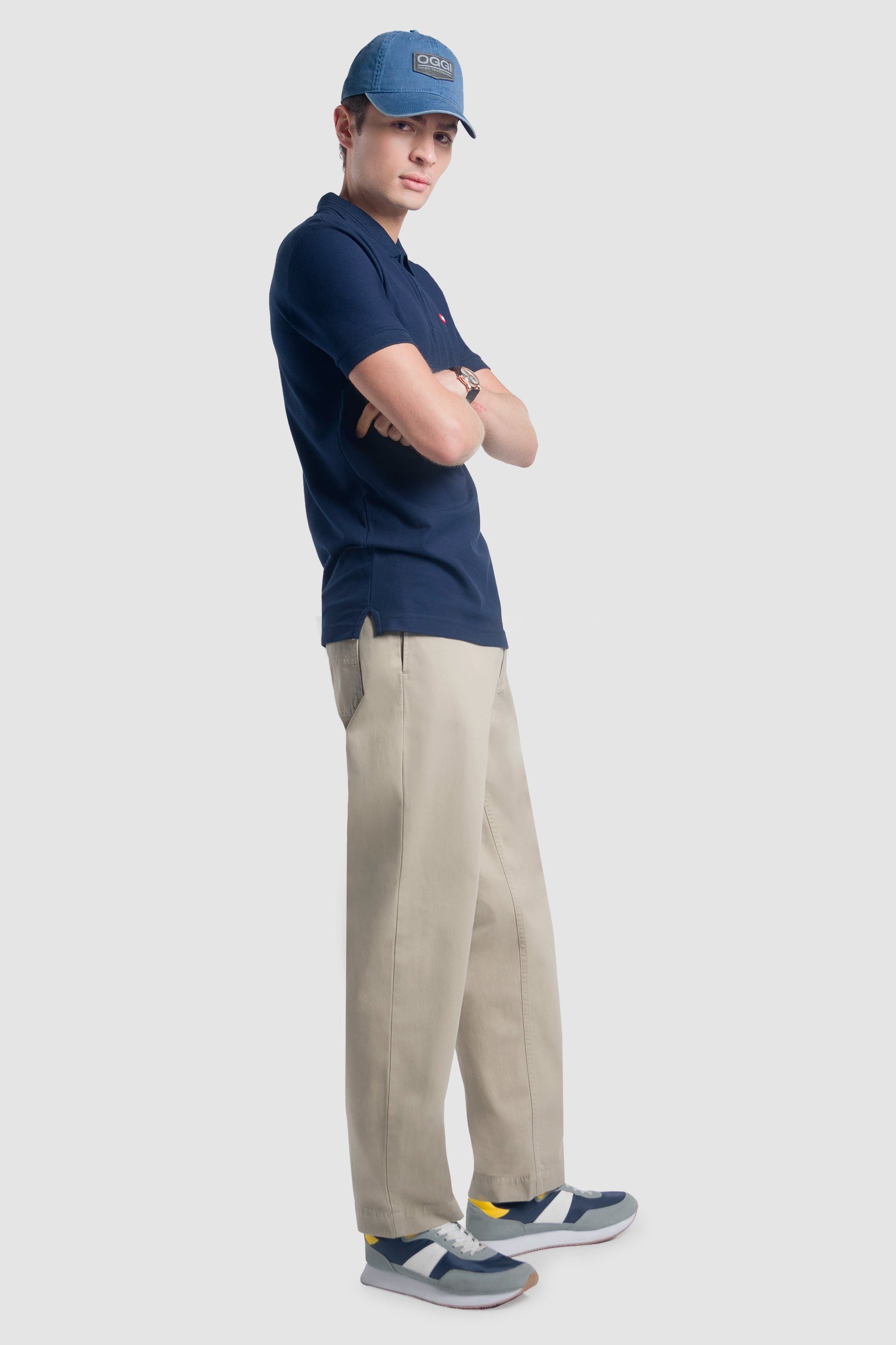 Pantalon Recto Cortes De Pantalones Oggi Pantalón Recto Beige Para