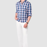 Jeans Baggy Blanco para Hombre - Croster