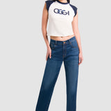 Jeans Baggy Azul para Mujer - Emotion