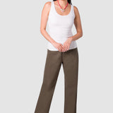 Jeans Amplio Olivo para Mujer - Happiness