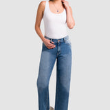 Jeans Loose Azul para Mujer - Happiness