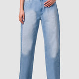 Jeans Loose Azul Claro para Mujer - Happiness