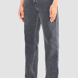 Jeans Loose Gris para Mujer - Happiness