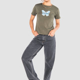 Jeans Loose Gris para Mujer - Happiness