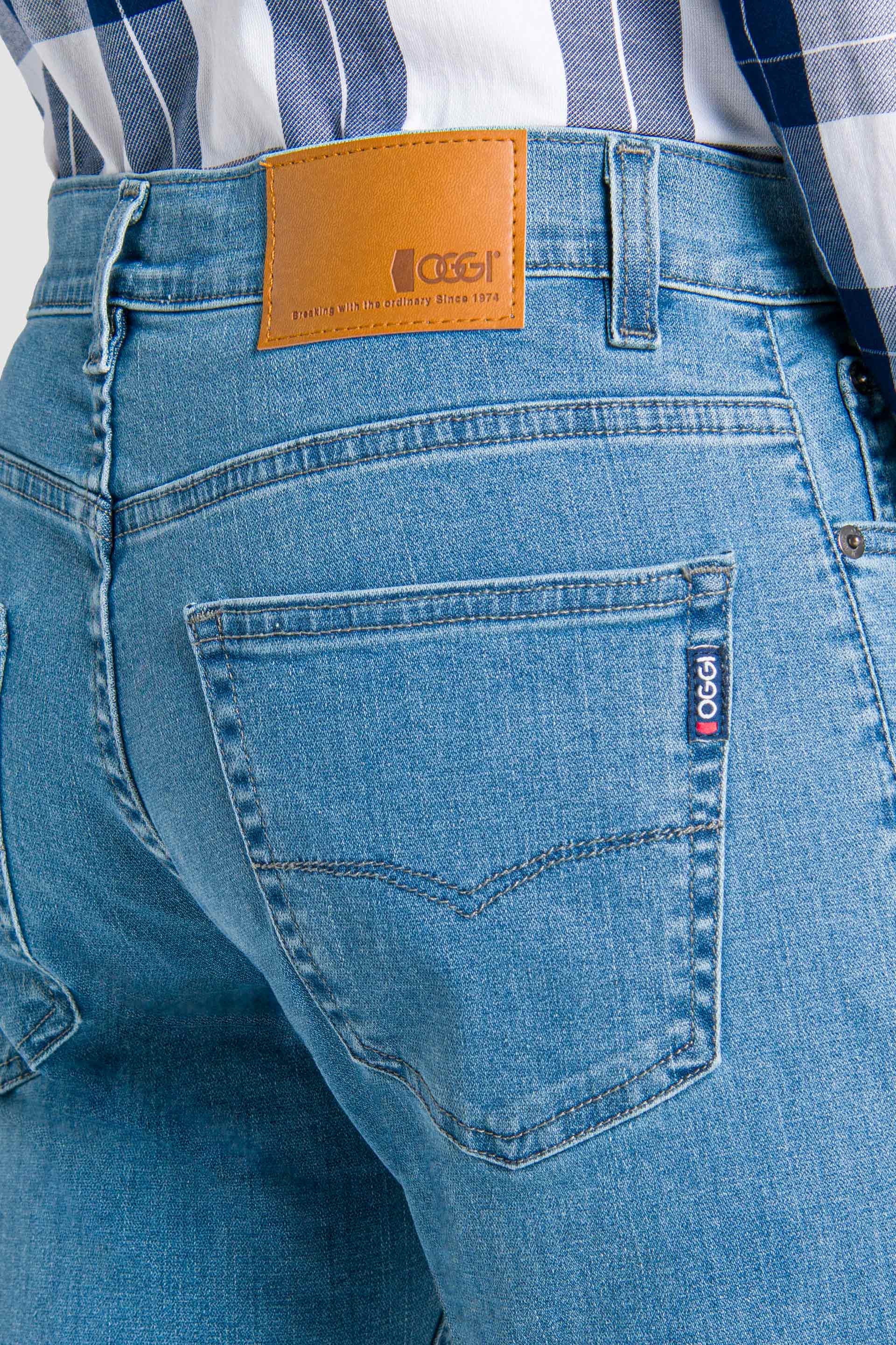 Jeans Slim Azul Claro para Hombre Iron Estilo y Comfort Oggi