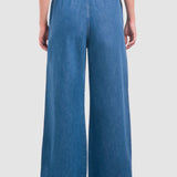 Jeans Wide Leg Azul Claro para Mujer