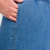 Jeans Wide Leg Azul Claro para Mujer