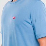 Playera Regular Azul Claro para Hombre - Manga Corta