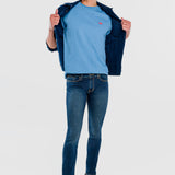 Playera Regular Azul Claro para Hombre - Manga Corta