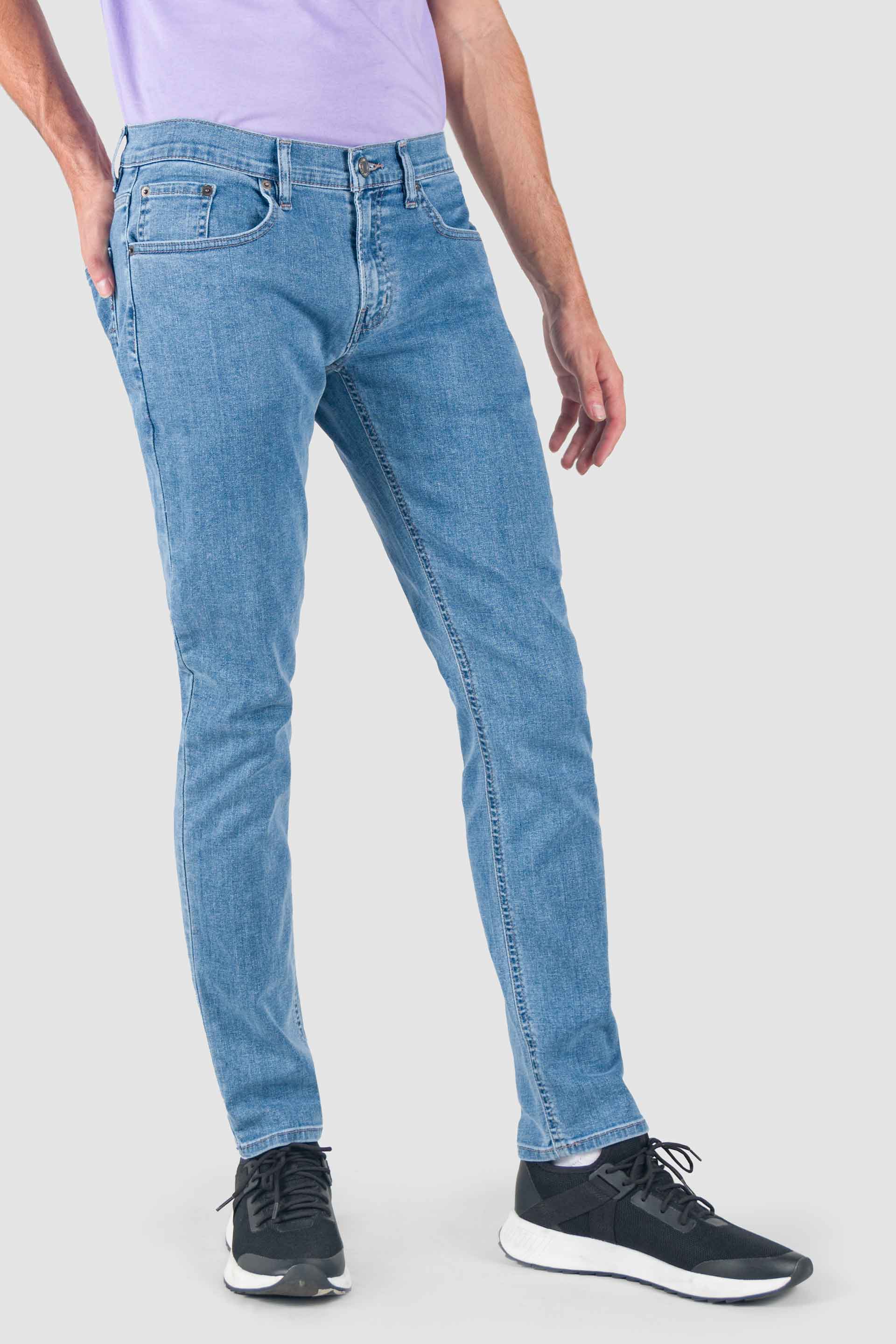 Jeans Slim Pantalon De Mezclilla Entubado Hombre Pantalon Skinny