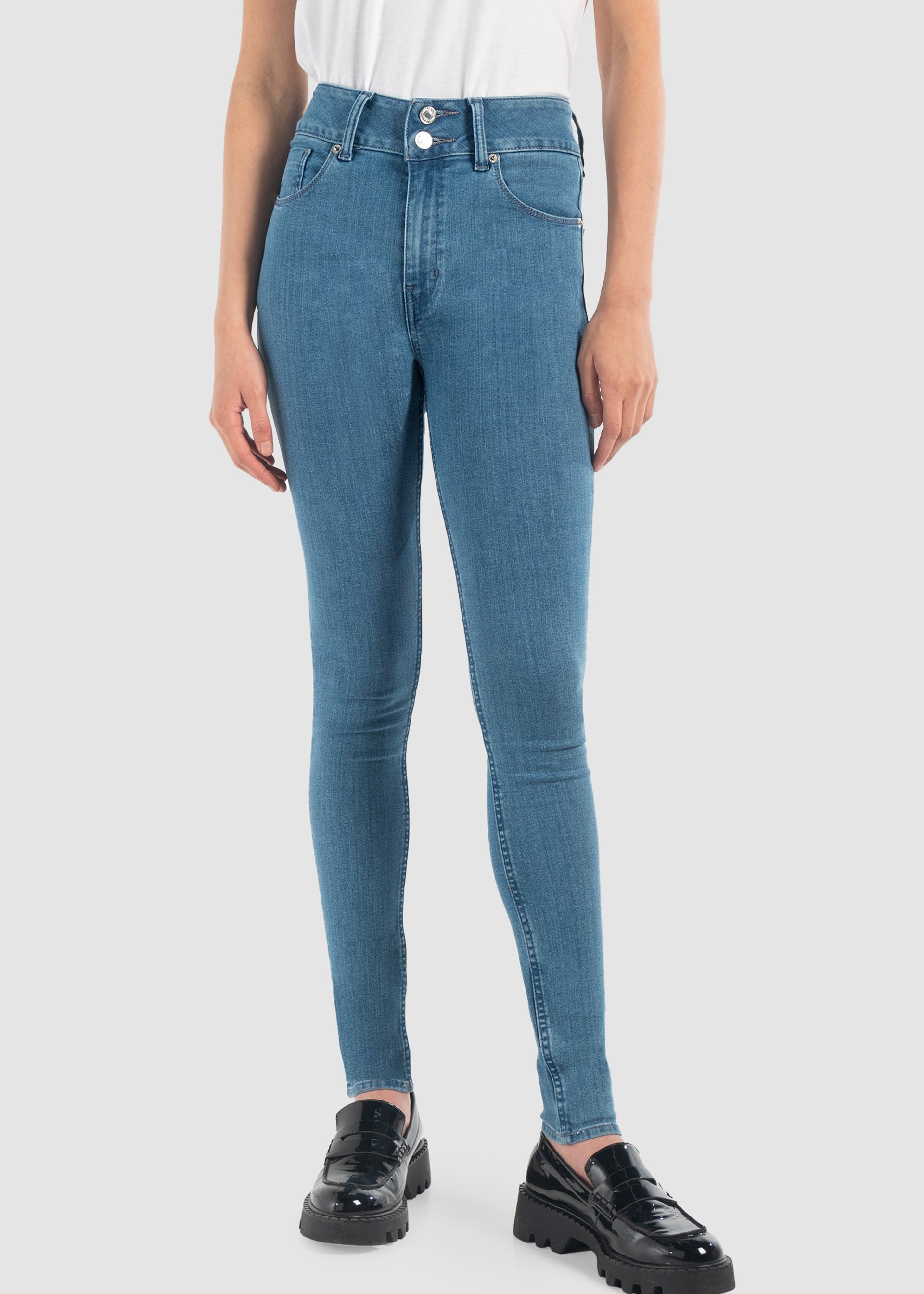 Jeans Mujer Mezclilla Stretch Katia Súper Skinny Ivy Oggi