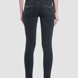 Jeans Mujer Mezclilla Stretch Katia Súper Skinny Ibiza Black Oggi