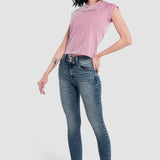 Jeans Mujer Mezclilla Stretch Katia Súper Skinny Bosewell Índigo Oggi