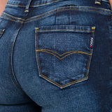 Jeans Súper Skinny Azul Oscuro para Mujer - Katia