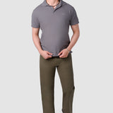 Jeans Loose Olivo para Hombre - Leader