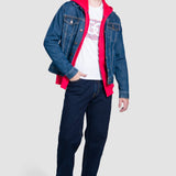 Jeans Loose Azul Oscuro para Hombre - Leader