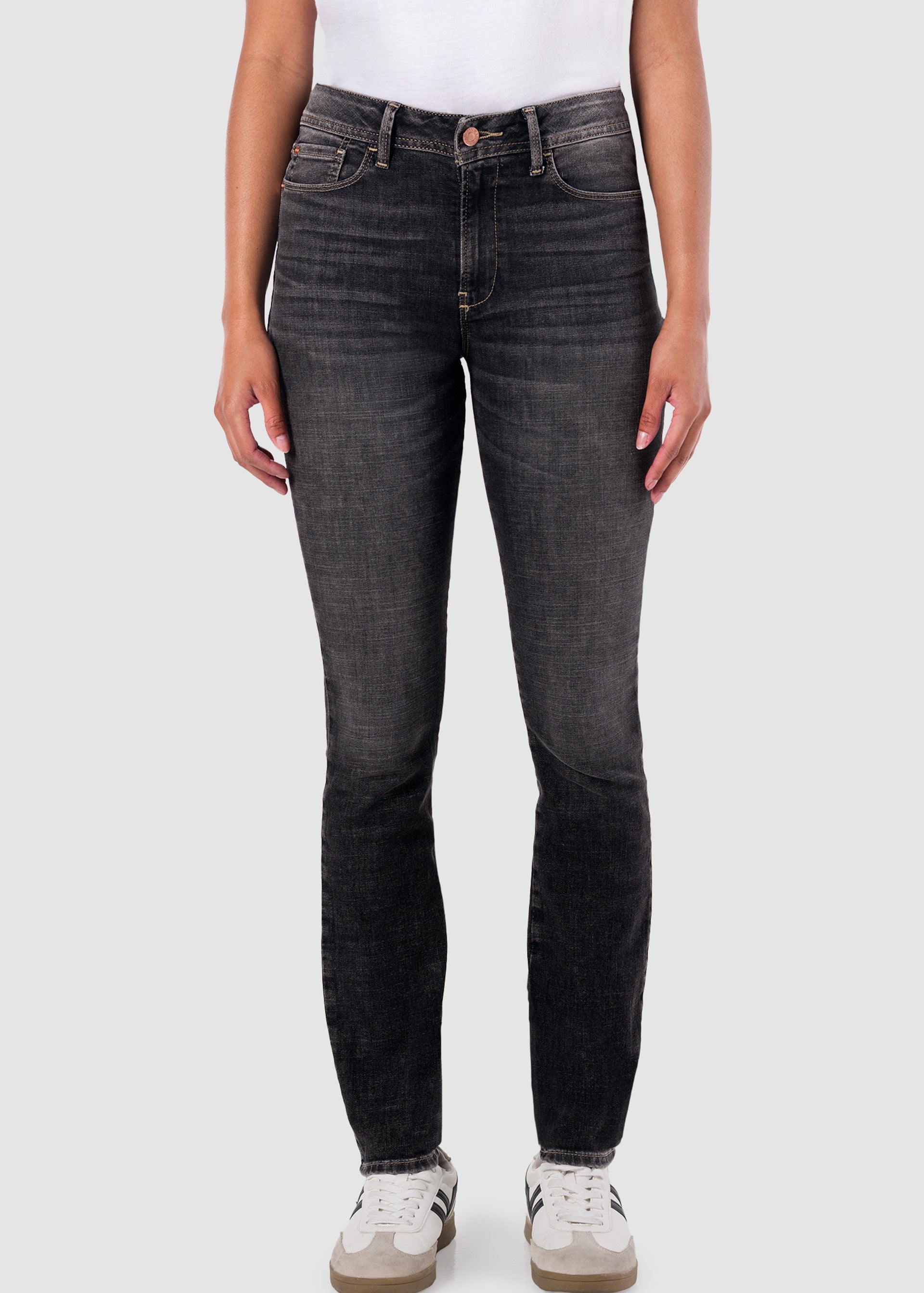 Jeans Moda Mujer Mezclilla Stretch Lucy Súper Skinny Honey Black Oggi