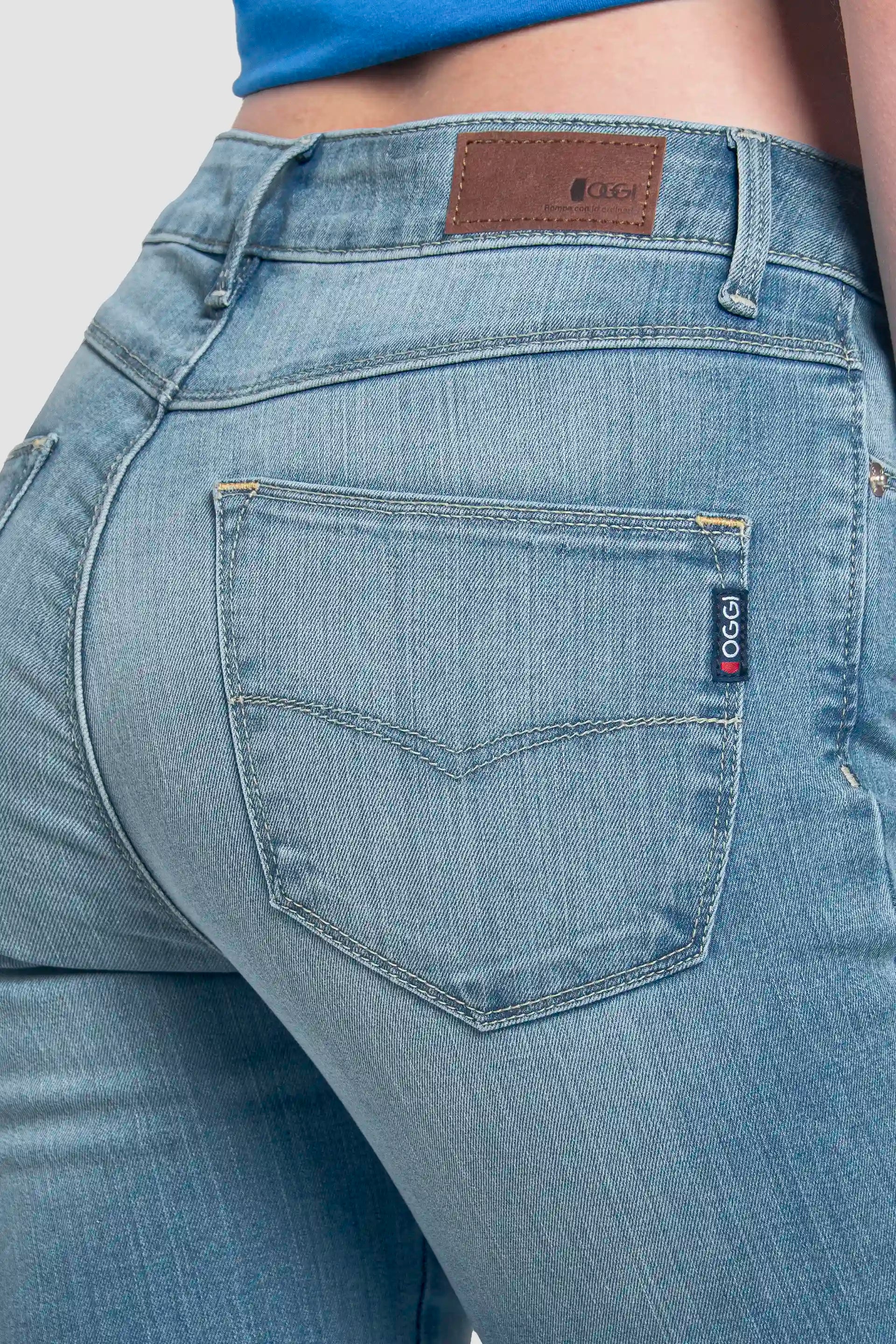 Jeans Súper Skinny Azul Claro para Mujer Lucy Oggi Jeans