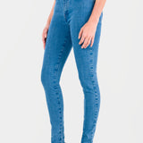 Jeans Mujer Mezclilla Stretch Lucy Súper Skinny Ivy Oggi