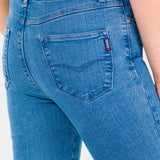 Jeans Mujer Mezclilla Stretch Lucy Súper Skinny Ivy Oggi