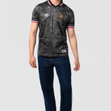 Jersey de Fútbol Tipo Polo Negro para Hombre - México