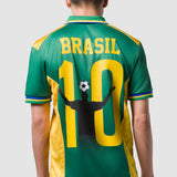 Jersey de Fútbol Tipo Polo Verde para Hombre - Brasil