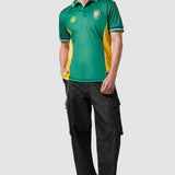 Jersey de Fútbol Tipo Polo Verde para Hombre - Brasil