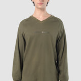 Playera Regular Olivo para Hombre - Manga Larga