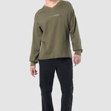Playera Regular Olivo para Hombre - Manga Larga