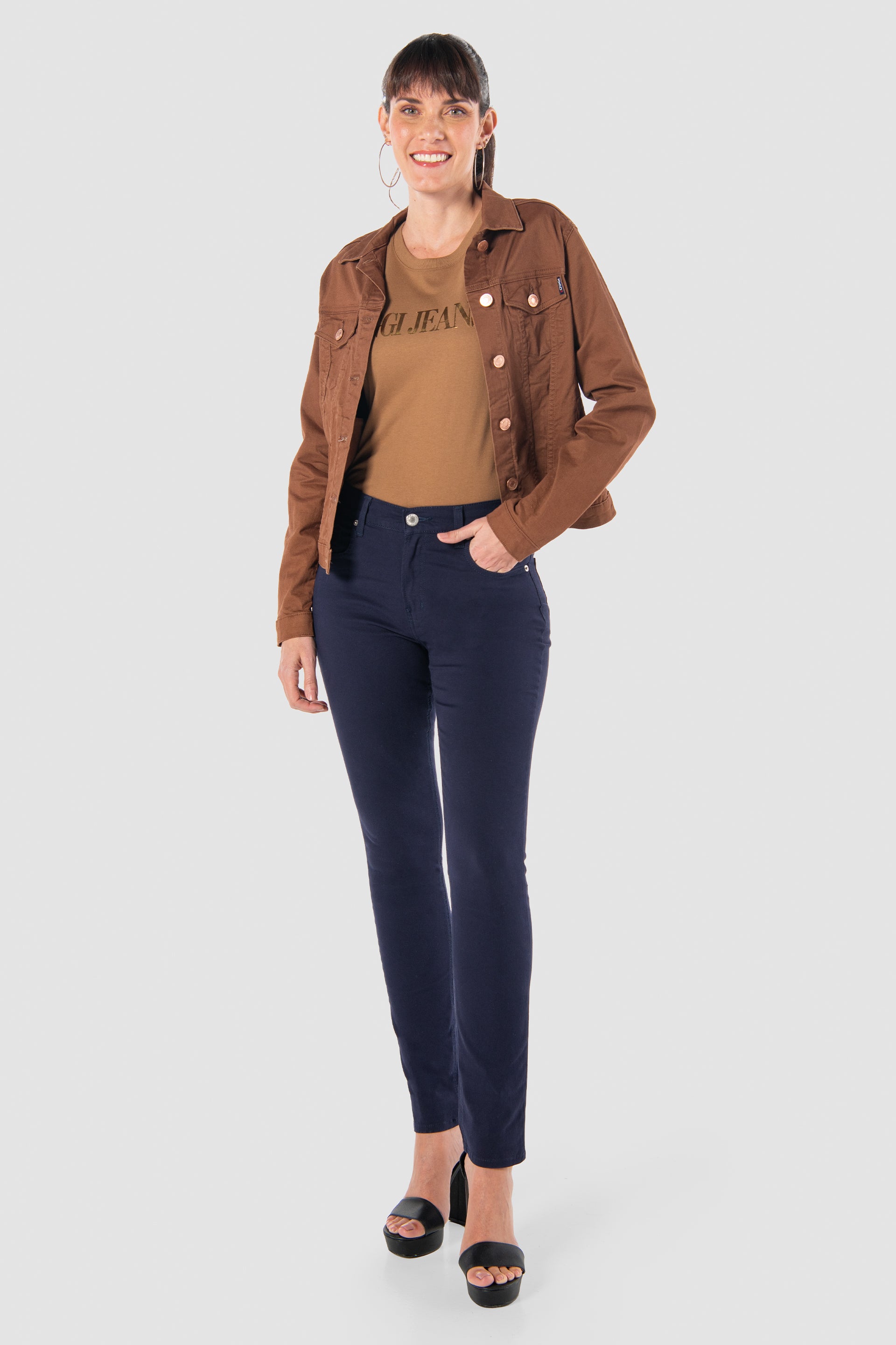 Pantaloni Lunghi Taifun Pegleg | Blu Marino, Taglia 42 Donna