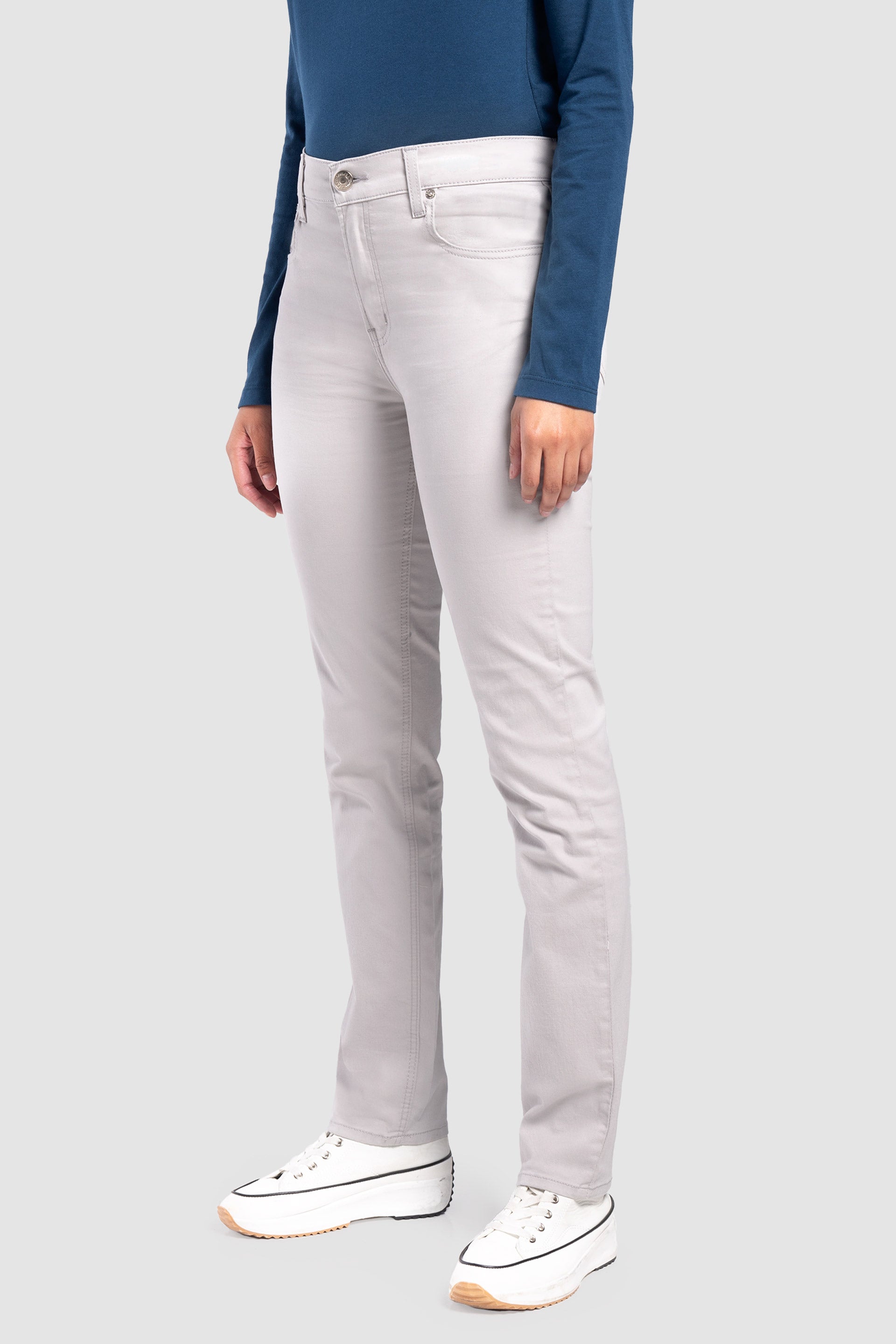 Pantalón Slim Gris para Mujer Passion Oggi Jeans