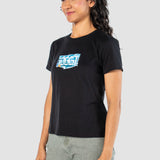 Playera Regular Negro para Mujer - Manga Corta