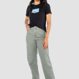 Playera Regular Negra para Mujer - Manga Corta