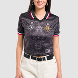 Jersey de Fútbol Tipo Polo Negro para Mujer - México