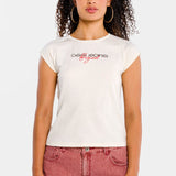 Playera Mujer Manga Corta Regular Bordado Oggi