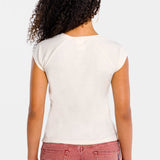 Playera Mujer Manga Corta Regular Bordado Oggi