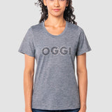 Playera Regular Gris para Mujer - Manga Corta