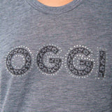 Playera Regular Gris para Mujer - Manga Corta