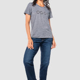 Playera Regular Gris para Mujer - Manga Corta