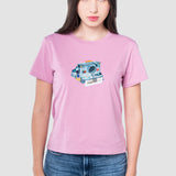 Playera Regular Lila para Mujer - Manga Corta