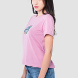 Playera Regular Lila para Mujer - Manga Corta